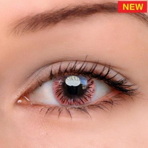 Eye Circle Lens Fireworks Pink Colored Contact Lenses