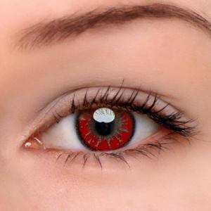 Eye Circle Lens Akashi Seijuro Red Hazel Colored Contact Lenses