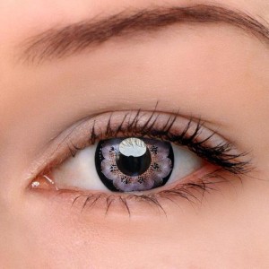 Eye Circle Lens Flower Grey Colored Contact Lenses