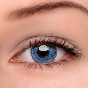 Eye Circle Lens Floweriness Blue Colored Contact Lenses