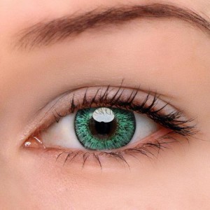 Eye Circle Lens Floweriness Green Colored Contact Lenses