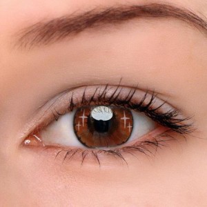 Eye Circle Lens Gradient Star Brown Colored Contact Lenses