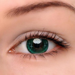 Eye Circle Lens Gradient Star Green Colored Contact Lenses