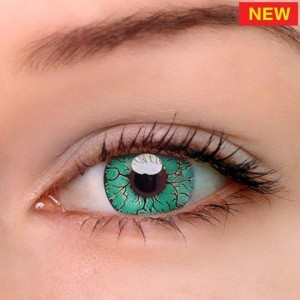 Eye Circle Lens Fissure Green Colored Contact Lenses