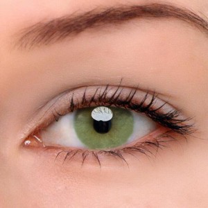 Eye Circle Lens Polar Lights Yellow-Green Colored Contact Lenses